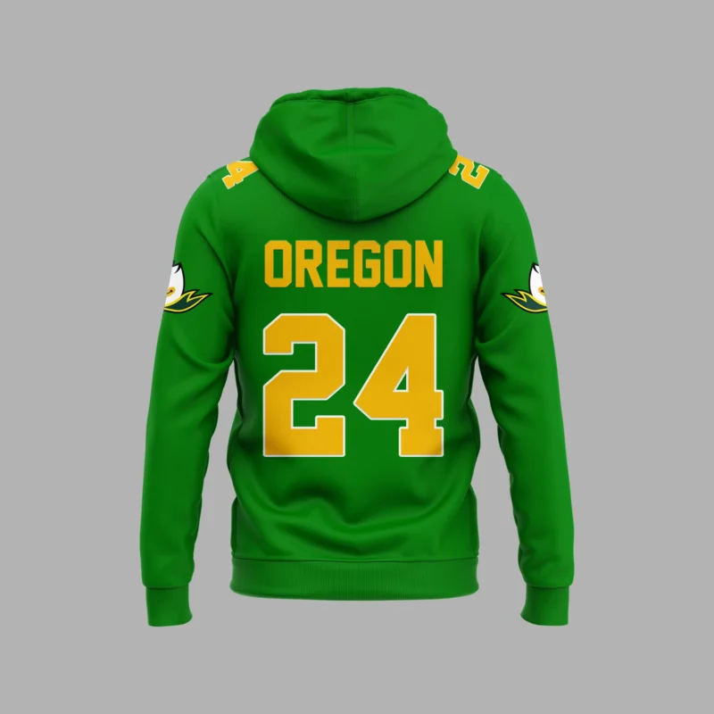 Oregon Ducks football hoodie new version 2024 - Image 3