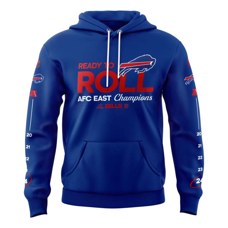 Buffalo Bills Nike 2024 AFC East Division Champions Premium Limited Pullover Hoodie V3 - Image 2
