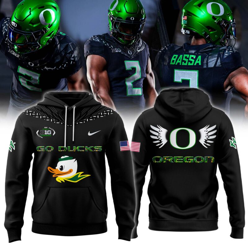 Limited Oregon Ducks Football 2024 Big Ten Championship Game Hoodie