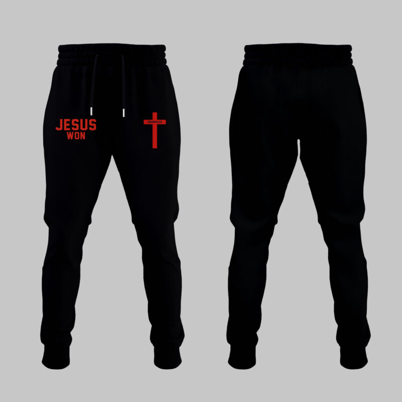 Limited Edition Black SweatShirt JESUS WON 2024 - Image 4