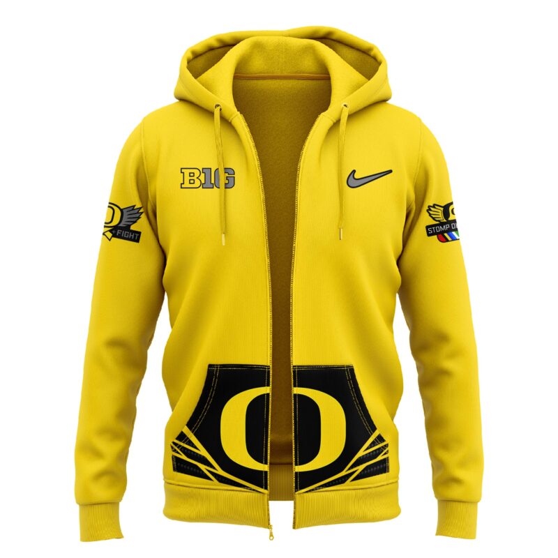 Oregon Ducks “Stomp Out Cancer” Heroes Zip Hoodie - Image 2