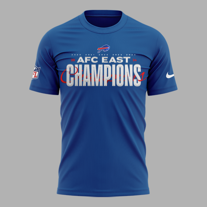 Buffalo Bills 5 Straight AFC East Division Champions TShirt - Image 2