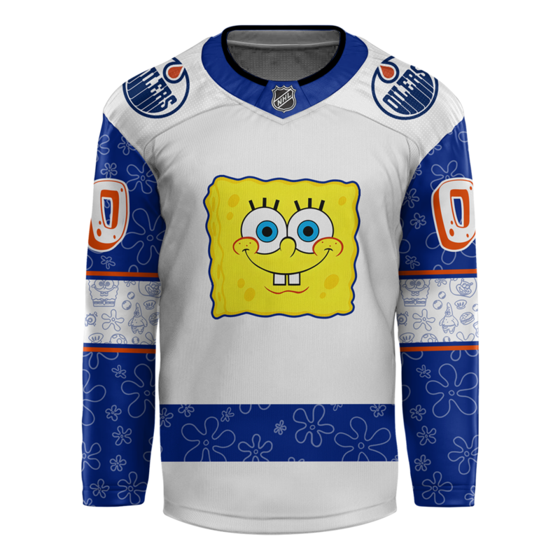 2024 Edmonton Oilers x Spongebob 25th Anniversary Exclusive Personalized Jersey - Image 2