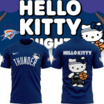 Special New Oklahoma City Thunder x Hello Kitty Tshirt 2024