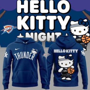 Limited Edition Oklahoma City Thunder x Hello Kitty Hoodie 2024