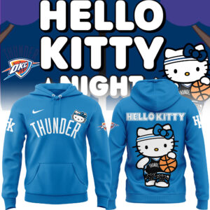 Limited Edition Oklahoma City Thunder x Hello Kitty Hoodie 2024