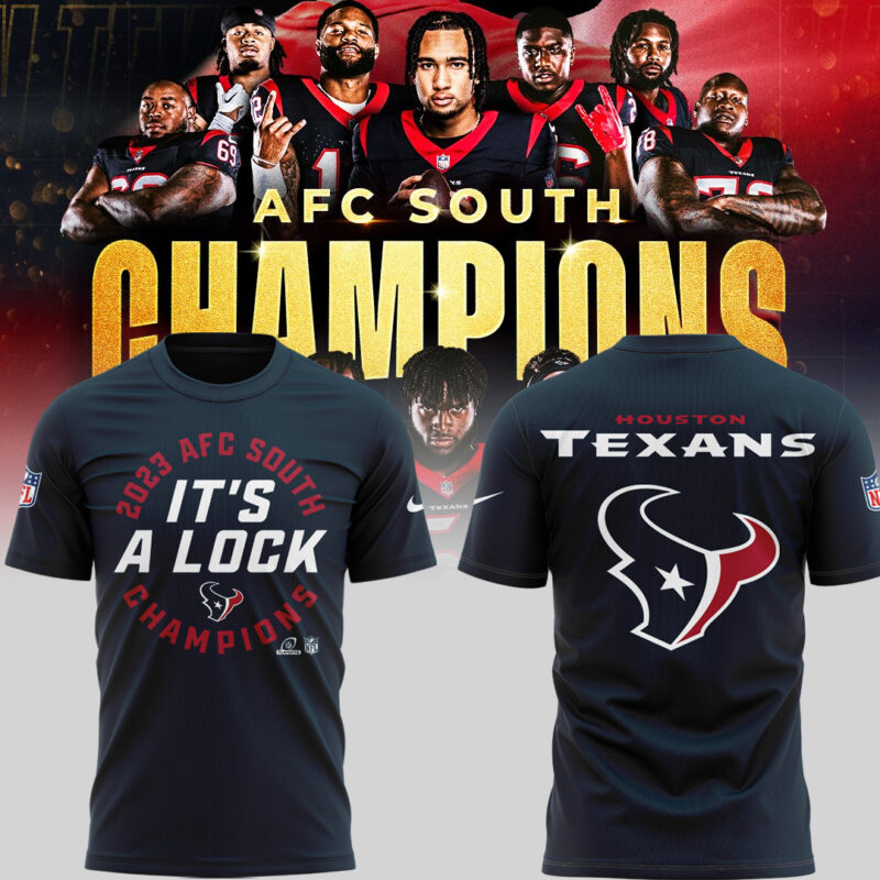 Limited Edition It’s A Lock AFC South Division Champions Tshirt
