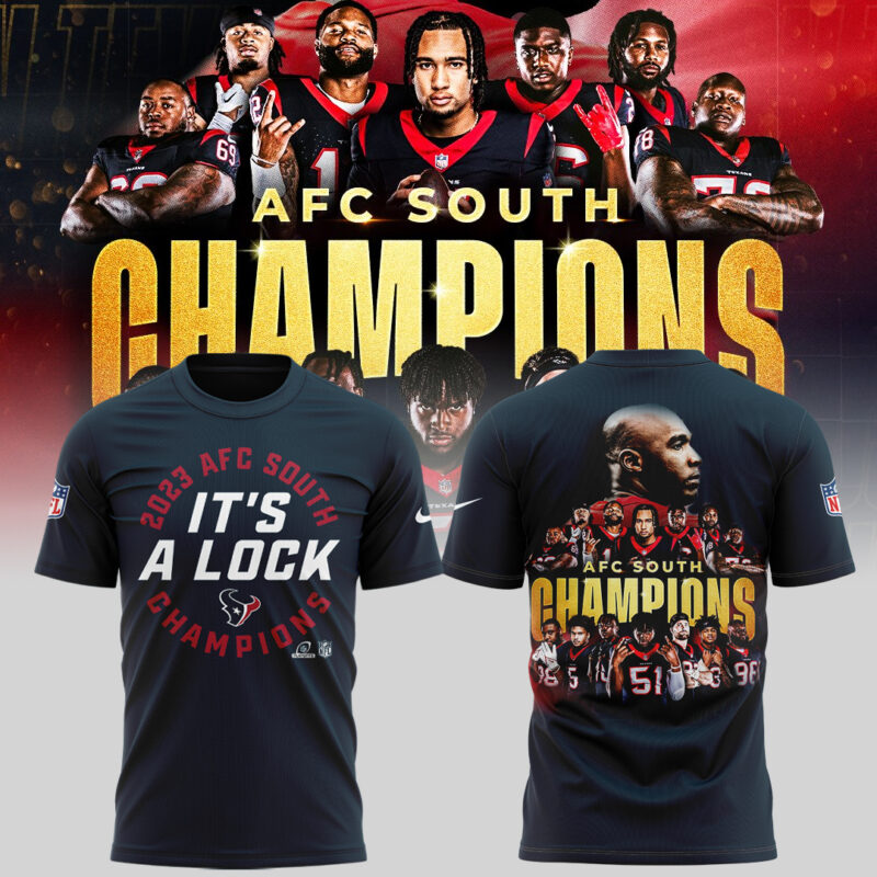 Limited Edition It’s A Lock AFC South Division Champions Tshirt