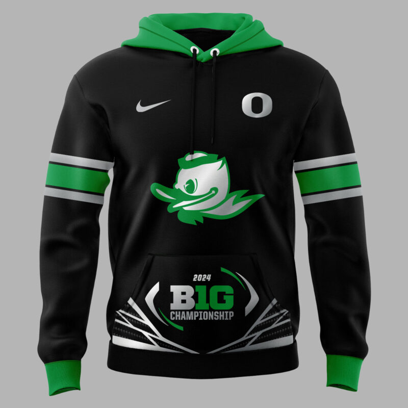 Oregon Ducks Football Big Ten Championship Game Hoodie 2024 - Image 2