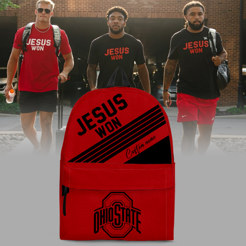 Limited Edition JESUS WON Red Backpack 2024