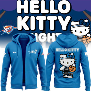 Special New Oklahoma City Thunder x Hello Kitty ZipHoodie 2024