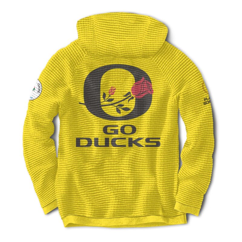 Oregon Ducks Rose Bowl Game 2024 Hooded V1 - Image 3