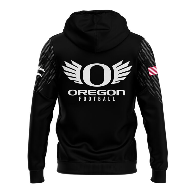 Men’s Oregon Ducks Football "Disrupt the Darkness" Game Hoodie - Image 3