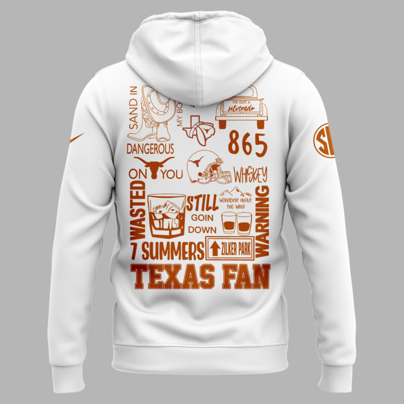 Limited Edition Texas Football x ACL Festival White Hoodie - Image 3
