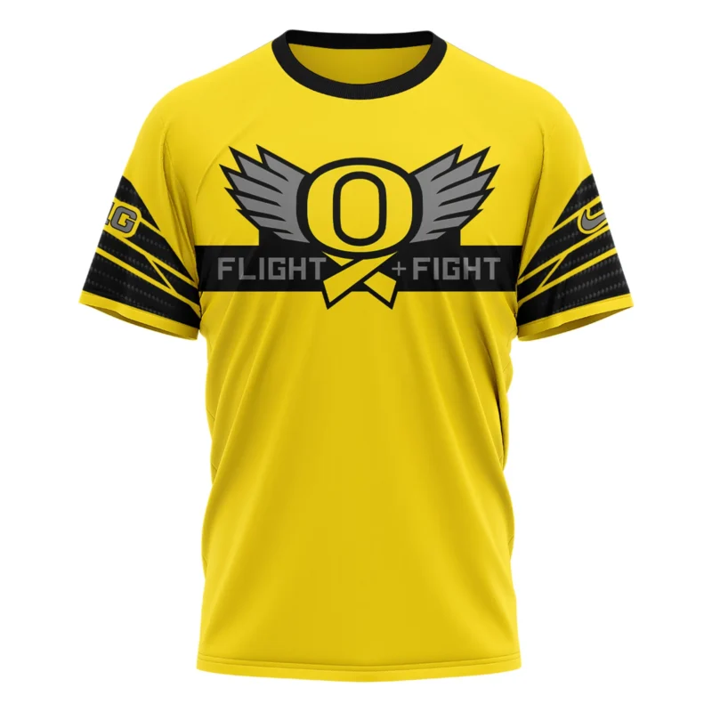 Oregon Ducks “Stomp Out Cancer” Heroes Shirt - Image 2