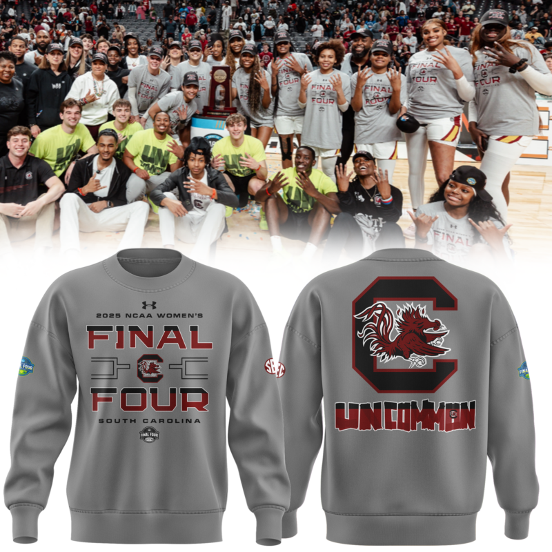 South Carolina Gamecocks 2025 NCAA Women's Basketball Tournament March Madness Final Four Sweatshirt