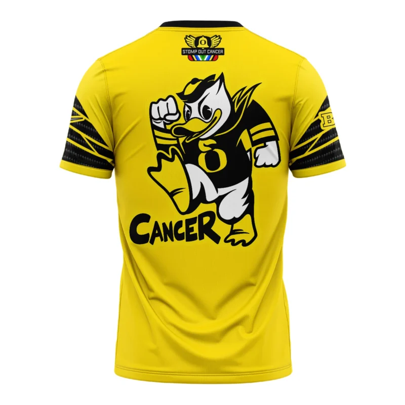 Oregon Ducks “Stomp Out Cancer” Heroes Shirt - Image 3