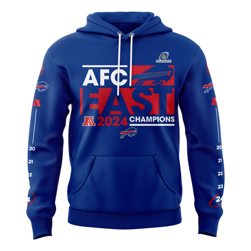 Buffalo Bills Nike 2024 AFC East Division Champions Premium Limited Pullover Hoodie V2 - Image 2