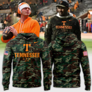 Limited Tennessee Football Nike Camo 2024 Salute to Service Club Fleece Pullover Hoodie