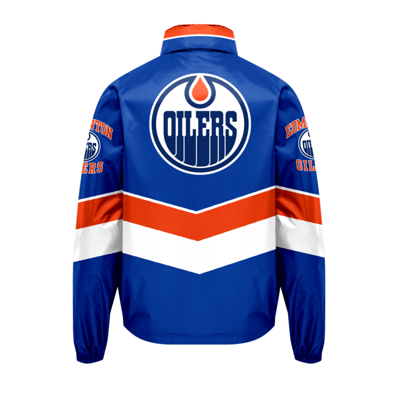 Men's Pro 2024 Edmonton Oilers Limited Exclusive Stand Collar Starter Jacket - Image 3