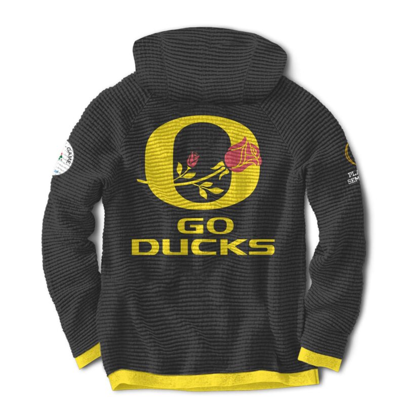 Oregon Ducks Rose Bowl Game 2024 Hooded V3 - Image 3