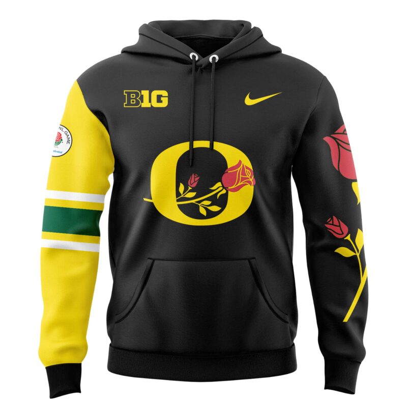 Oregon Ducks Rose Bowl Game 2024 Limited Hoodie - Image 2