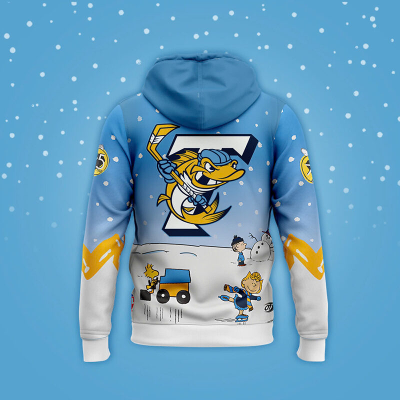 Toledo Walleye x Peanuts Night Limited Edition Hoodie v2 - Image 3