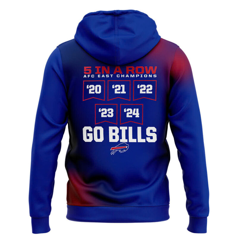 Buffalo Bills Nike 2024 AFC East Division Champions Premium Limited Pullover Hoodie - Image 3