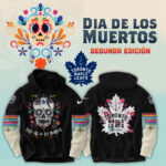 Unisex Nike Toronto Maple Leafs 2024 NHL Dia De Los Muertos Premium Limited Waffle Hoodie
