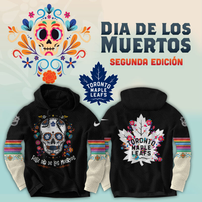 Unisex Nike Toronto Maple Leafs 2024 NHL Dia De Los Muertos Premium Limited Waffle Hoodie