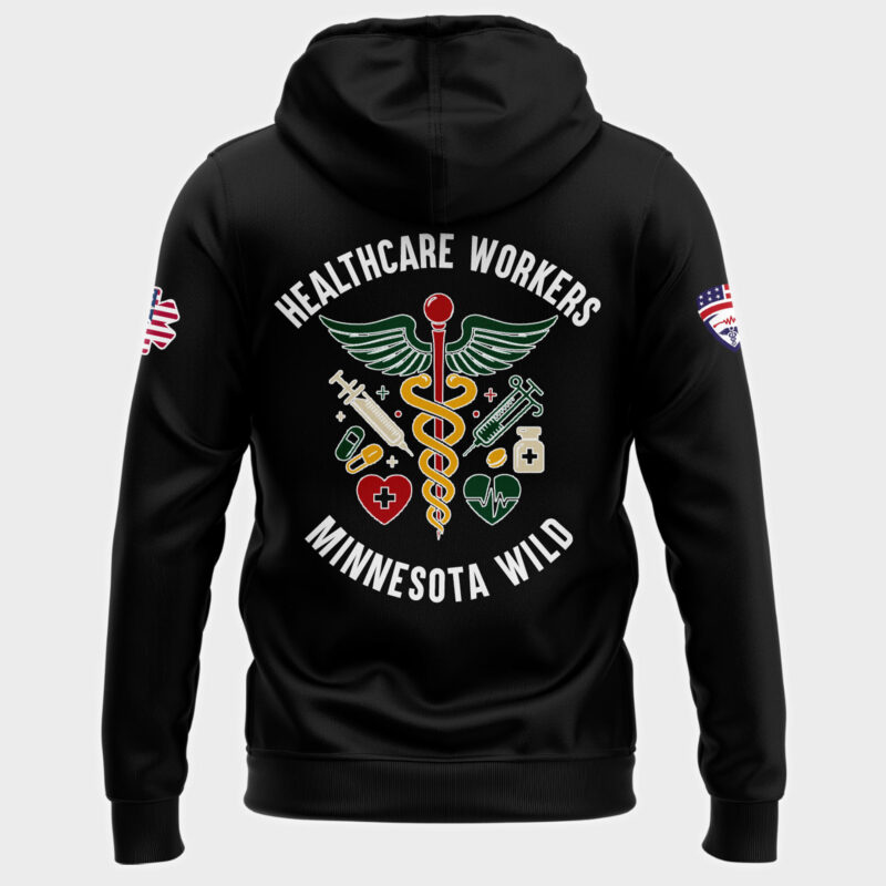 Minnesota Wild x 2025 Healthcare Appreciation Night Premium Limited Hoodie - Image 3