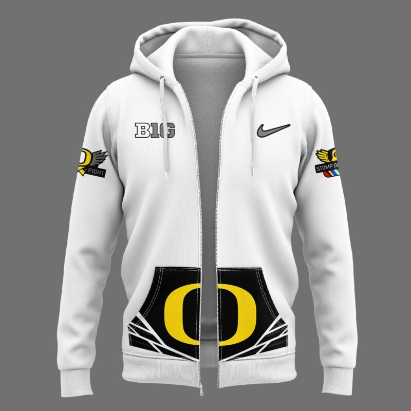 Oregon Ducks “Stomp Out Cancer” Heroes Zip Hoodie - Image 2