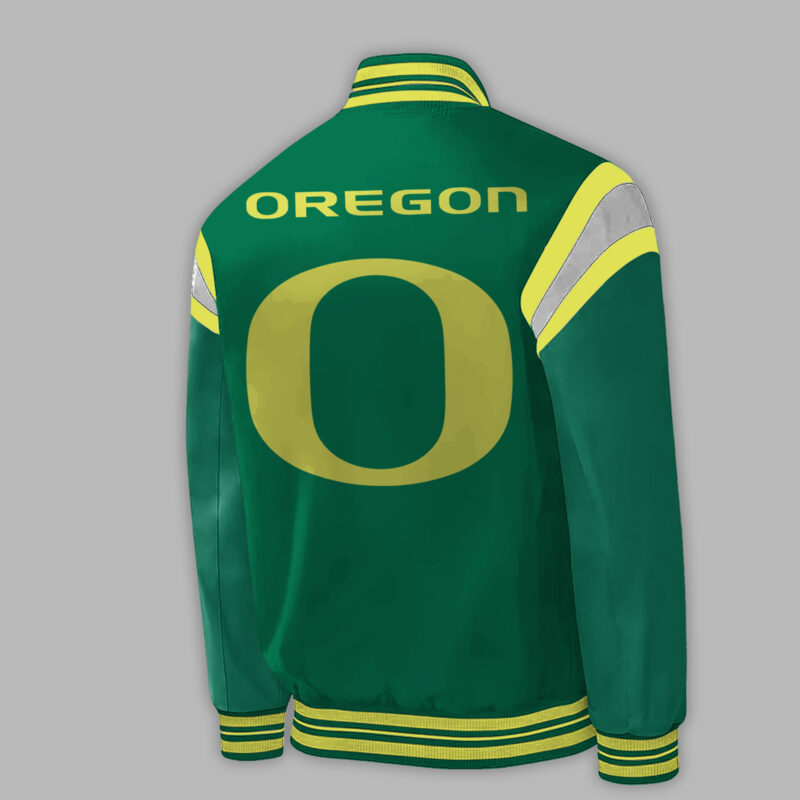 Oregon Ducks Football #4Spence Bomber Jacket 2023 - Image 3