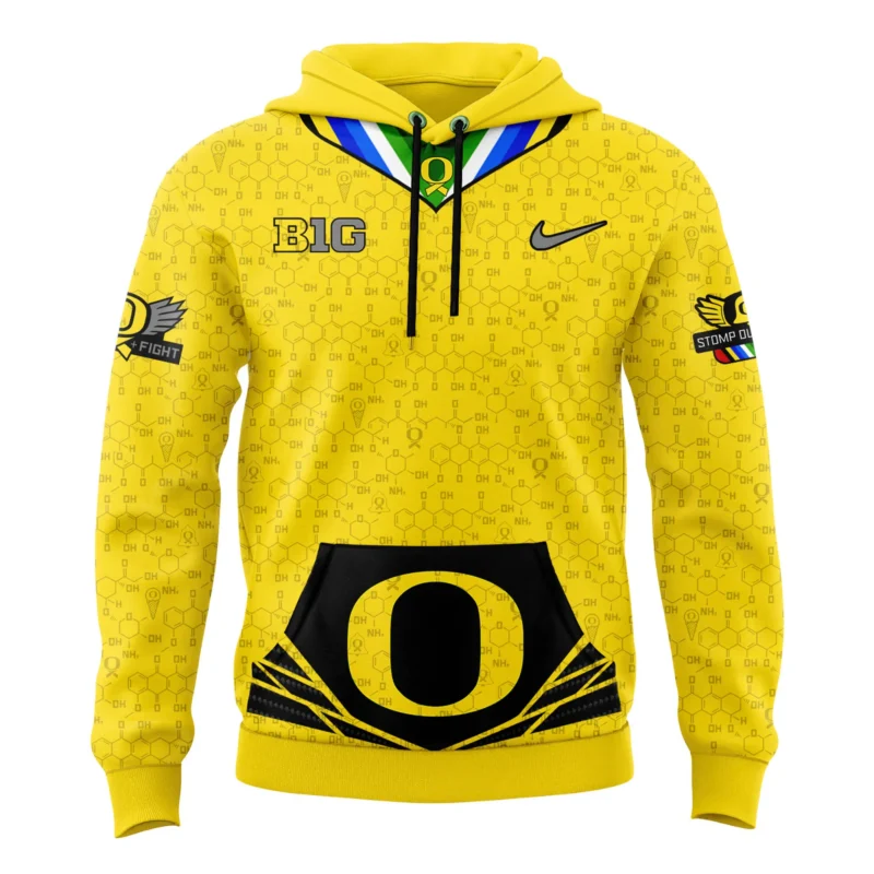 Oregon Ducks "Stomp Out Cancer" Limited Hoodie - Image 2