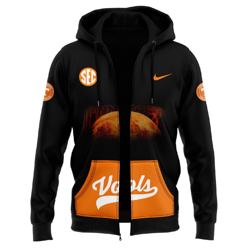 Tennessee Football “Dark Mode” Zip Hoodie 2024 - Image 2