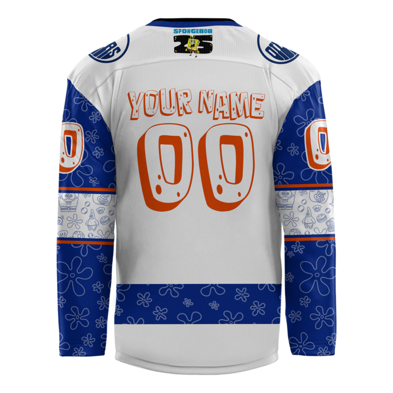 2024 Edmonton Oilers x Spongebob 25th Anniversary Exclusive Personalized Jersey - Image 3