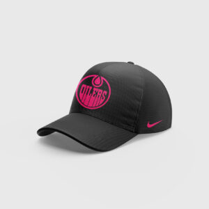 Edmonton Oilers 2024 NHL Breast Cancer Awareness Month Cap