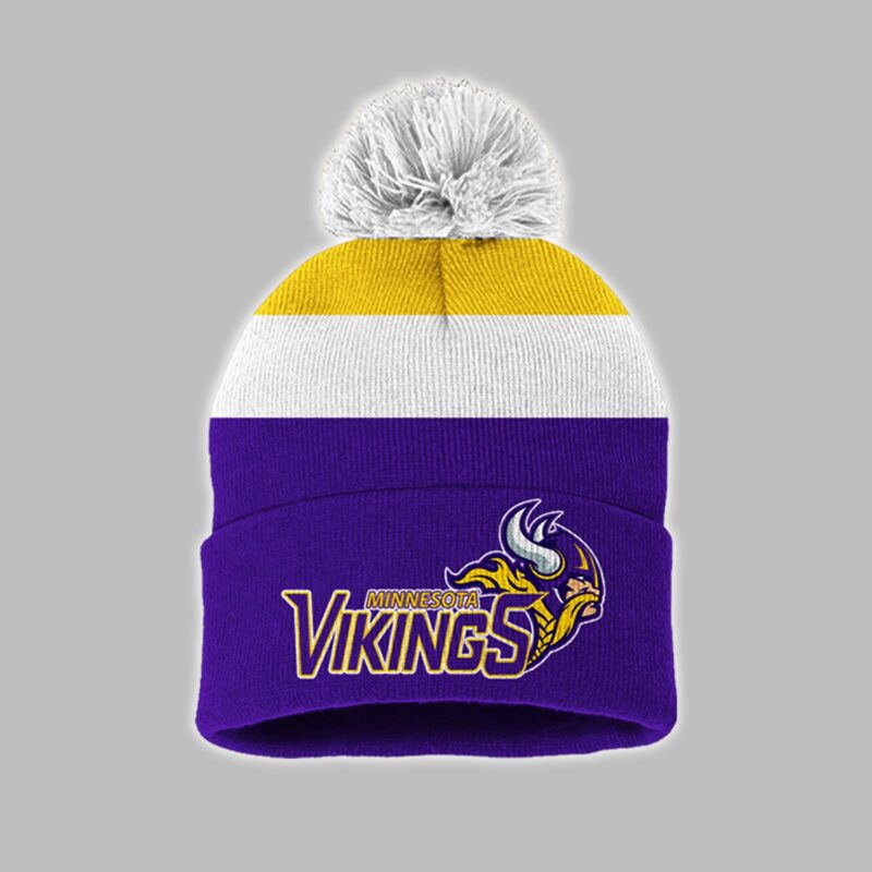 Minnesota Vikings 2024 Premium Limited 3D Down Jacket & Bobble Hat - Image 2