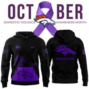 Men's Nike Black Denver Broncos 2024 Domestic Violence Awareness Month Hoodie