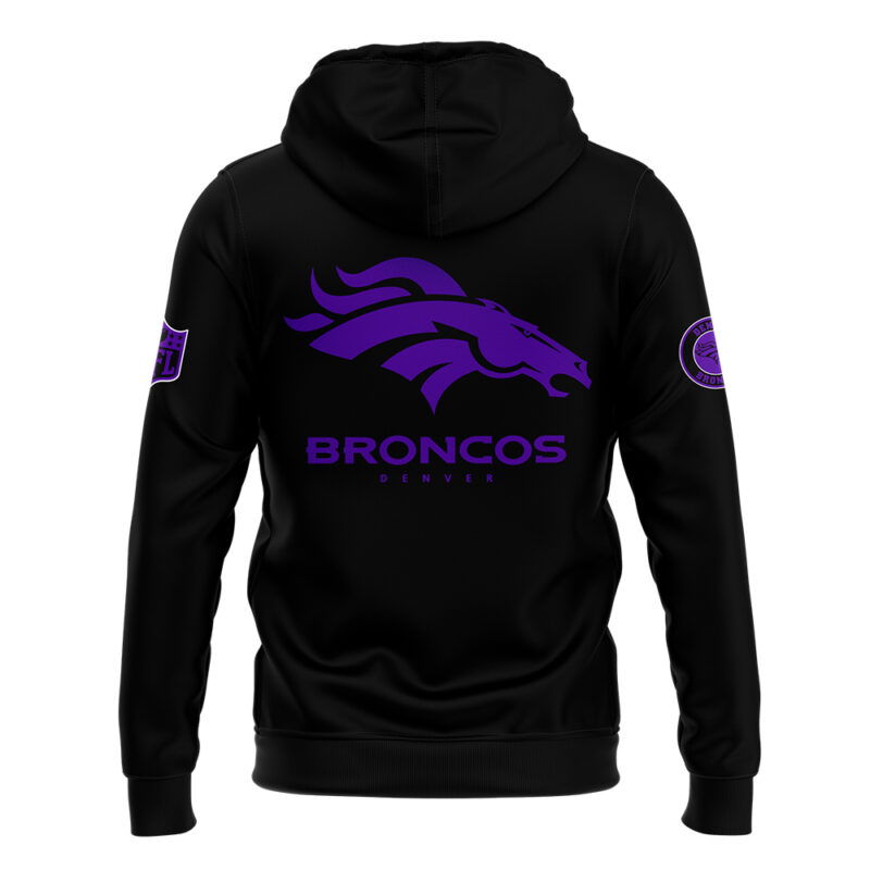 Men's Nike Black Denver Broncos 2024 Domestic Violence Awareness Month Hoodie - Image 3
