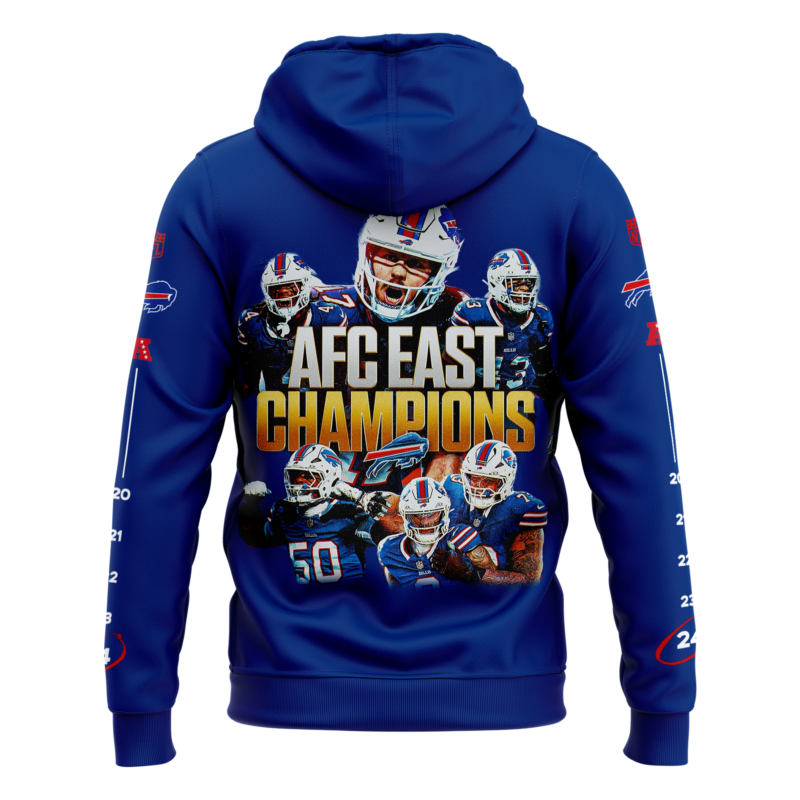 Buffalo Bills Nike 2024 AFC East Division Champions Premium Limited Pullover Hoodie V2 - Image 3
