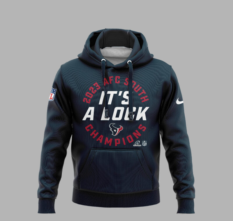 Limited Edition Houston Texans It's A Lock AFC South Division Champions Hoodie - Image 2