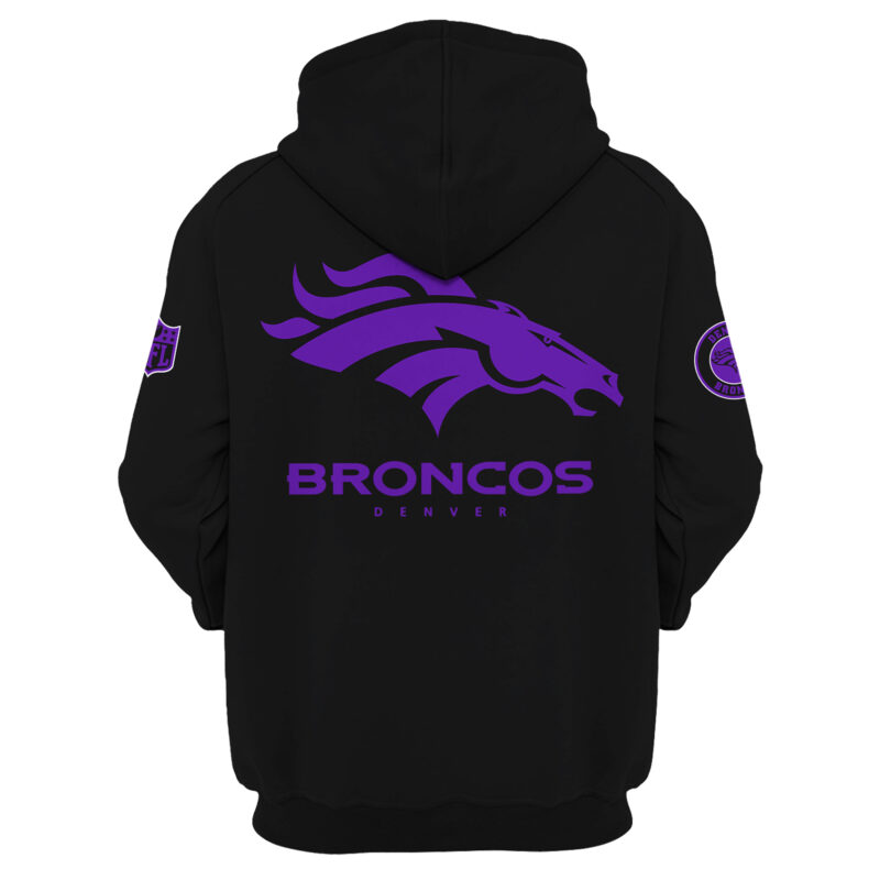 Women’s Nike Black Denver Broncos 2024 Domestic Violence Awareness Month Hoodie - Image 3