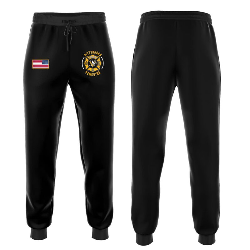 Pittsburgh Penguins x 2024 Firefighter Appreciation Night Premium Limited Long Sleeve Shirt - Image 4