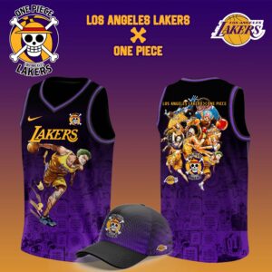 Los Angeles Lakers x Roronoa Zoro One Piece the Straw Hat Pirates Jersey