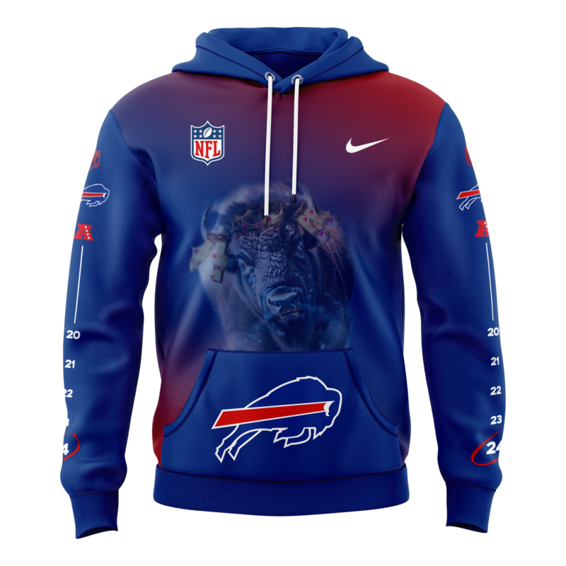 Buffalo Bills Nike 2024 AFC East Division Champions Premium Limited Pullover Hoodie - Image 2