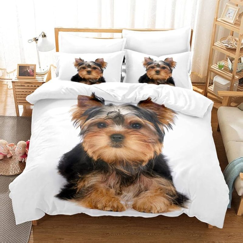 3D Cute Dog Bedding Set