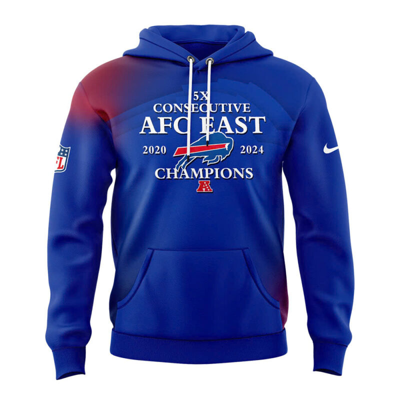 Buffalo Bills Nike 2024 AFC East Division Champions Premium Limited Pullover Hoodie - Image 2