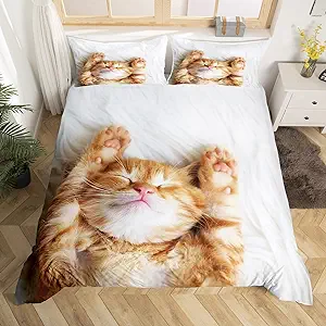 3D Cats Theme Bedding Set