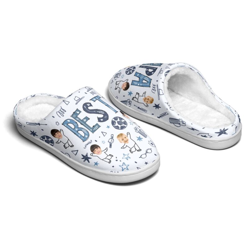 Best Dad - Personalized Photo Slippers - Image 4